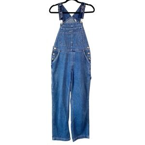 BUM Equipment Womens Overalls S Blue Vintage 90s Denim Carpenter Baggy Workwear